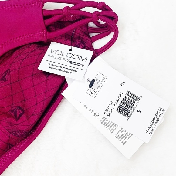 NWT Volcom Simply Solid Full Coverage Swim Bottom - Picture 3 of 5